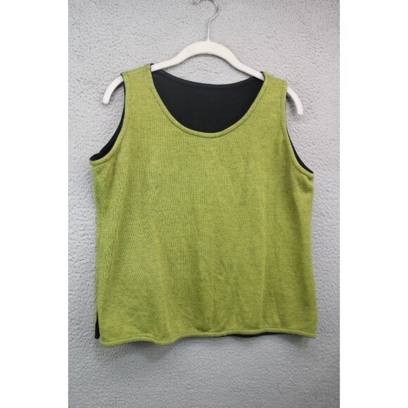 Parsley & Sage Full Zip Cardigan & Reversable Tank Set-Large-Art to Wear-BOHO - Picture 13 of 16